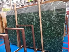 White root snow green marble
